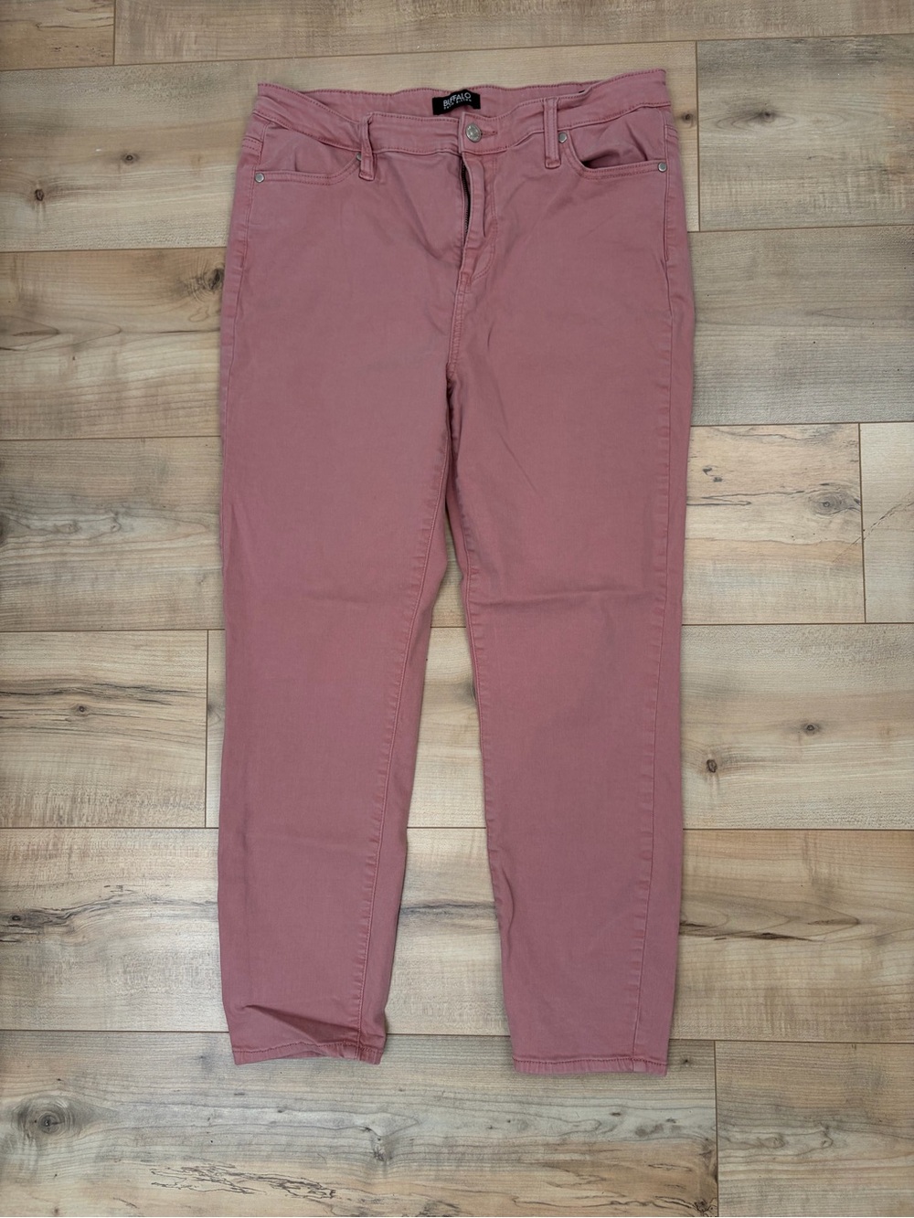 Slim Straight Pants in Dusty Rose - Buffalo
